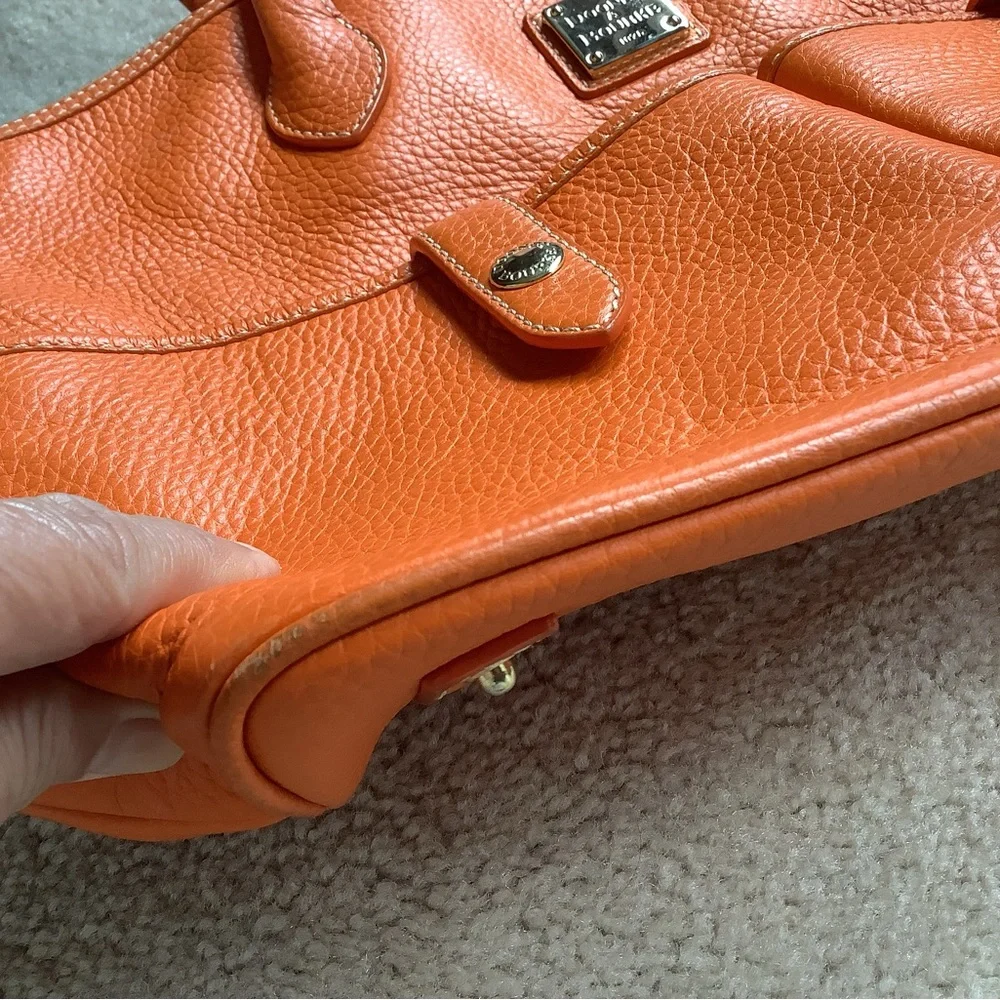 Dooney and Bourke Genuine Leather handbag. Orange - Picture 9 of 10